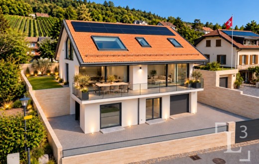 Rare! Villa neuve avec vue spectaculaire sur le lac